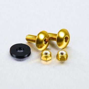 BOLT KIT LIC PLATE M6X16 GOLD