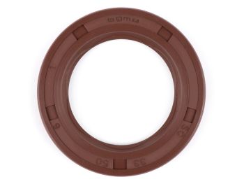 Oil seal 33x50x6mm -BGM PRO FKM/Viton® (E10/etahnol resistant)- (used for crankshaft drive side Lambretta LI, LIS, SX, TV (series 2-3), DL, GP)