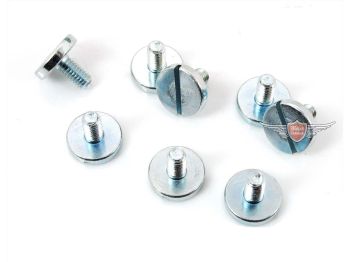 Screw set steel 8 pieces for Zündapp, Bergsteiger, moped, moped, M 25, 50, type 434