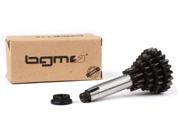 secondary shaft BGM PRO Original, 10-14-18-22 teeth, for Vespa V50, PV125, ET3, PK50, PK80, PK125 S-XL, Piaggio gradation