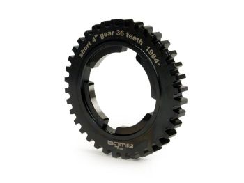 4th speed gear cog -BGM PRO, type EFL- Vespa PX125-150 (1984-), T5 125cc, Cosa125-150, LML Star/Stella125/150 2-stroke - short 4th gear for PX200 (1984-), Cosa200 - 36 teeth