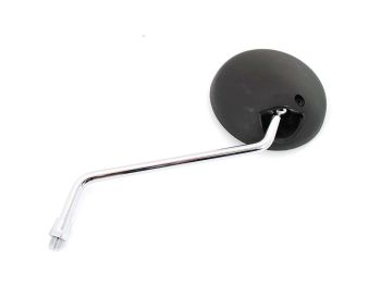 Mirror right black 105mm left-hand thread for Yamaha DT 80 M, MX, LC 1, 2, 125, 400, RD 50, XT 250, 500