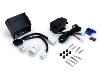 Horn rectifier incl. USB socket + adapter wire -BGM PRO- with blinker relay for LED indicator and USB charge plug