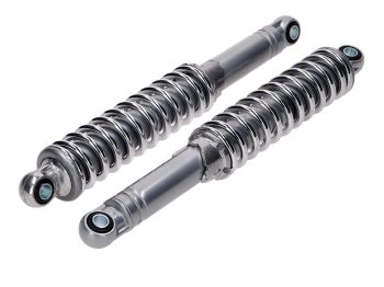 Shock absorber IMCA 310mm chrome/grey for Zündapp GTS C 50 Sport, Hercules, Kreidler, Puch