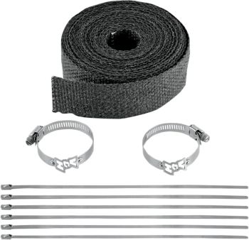 WRAP EXHAUST BLK 2X25'