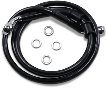 FRT BRAKE LINE XL BK +8