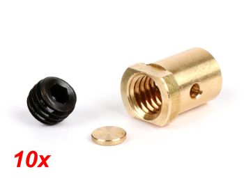 Trunnion set, short -BGM PRO Oversize Ø=10.1x13mm- Lambretta LI, LIS, SX, TV (series 2-3), DL, GP - 10 pcs
