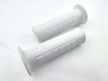 Rubber grip LUSITO white 22/24mm 110mm for Zündapp, Kreidler, Hercules, Puch, Simson