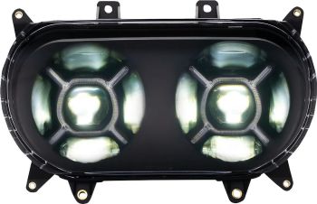 HEADLIGHTS DBLX LED BLK ECE
