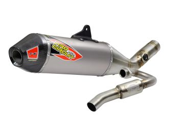 EXHAUST T6 SS/TI/CFCAP 250