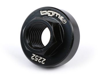 Flywheel nut M11 x 1.50 (high strength) collar Ø=25mm h=7mm WS=14 -BGM PRO- Vespa Sprint150 Veloce (VLB1T-294259), GT125 (VNL2T), GTR125 (VNL2T), TS125 (VNL3T), Super125 (VNC1T), Super150 (VBC1T, -412373), GL150 (VLA1T), VNB5T, VNB6T, VBB2T (228699-)