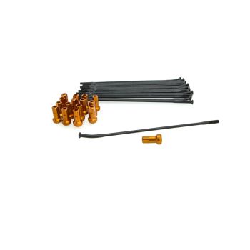 SPOKE KIT RR 16 BK/OR