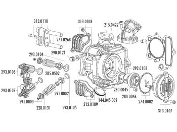 camshaft bearing Polini 25x42x9mm