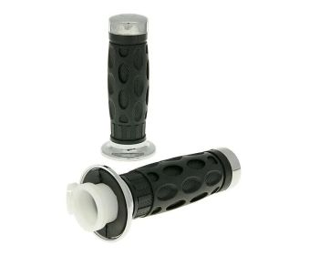 GRIP SET W/THROTTLE TUBE CHROM
