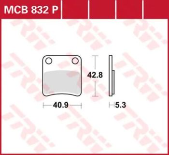 BRAKE PAD TRW MCB832P