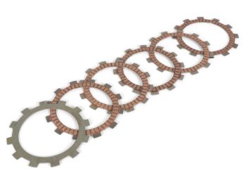 Clutch friction plate set -BGM PRO- suitable for STINGWORKS SeiGiorni GP- Vespa Wideframe 1953-1959