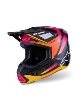 HELMET SM7 RISE BLK/YL/PINK 2X