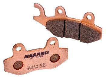 brake pads Naraku sintered for Keeway, Kymco, Peugeot, TGB