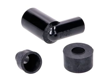 spark plug cap NGK 90° splash-proof, rubber, short LZEH
