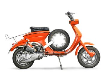 Spare wheel carrier -BGM PRO- Lambretta Lui, Luna, Vega, Cometa- zinc plated