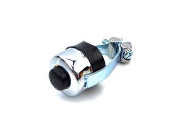 Push button kill switch round with mounting clamp 22mm for Zündapp GTS 50, C 50 Sport, CS, ZD, KS, Kreidler, Hercules, Puch