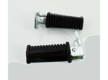Footrests foldable 12mm black for Zündapp, KS 50, 80, GTS Kreidler, C CS CX Hercules, Hai ZD 40, Florett, Puch, MK, Simson, K KTM, DKW, Miele, Göricke