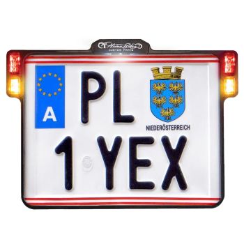 LIC.PLT.3IN1 W/TL BK AUS