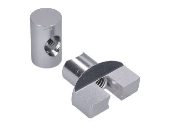 brake cable adjuster set M6 thread aluminum silver - universal