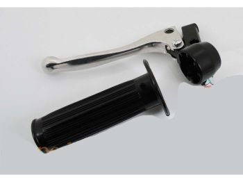 Armature aluminum clutch lever 22mm black 105mm for Zündapp, Kreidler, Hercules, Puch, DKW, KTM, moped, moped, mokick