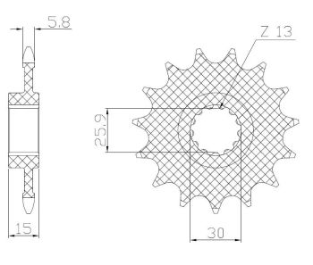 DRIVE SPROCKET 520 17T