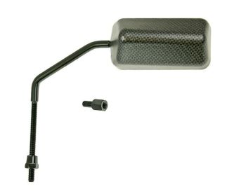 mirror F1 carbon-look long version left / right incl. thread adapter - universal