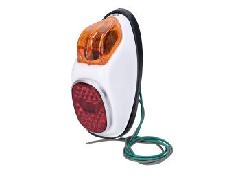 Tail light white for MCB, Miele, DKW, NSU, Puch, moped of the 50s, 60s