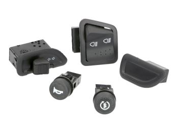 high / low beam, indicator, horn, start switch set 5-part for Piaggio Zip 2000-