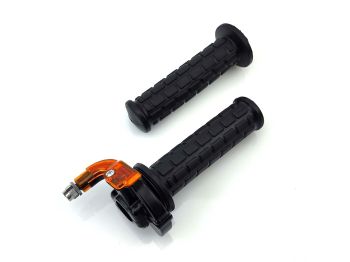 Throttle twist grip metal 150mm black for Zündapp, Kreidler, Hercules, Puch, KTM