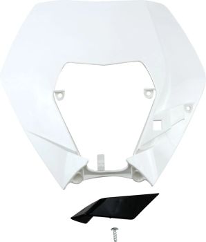 HEADLIGHT PLAST EXC 09-13 WHT