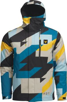 JACKET TOUR BRAVE BL/YL 2X