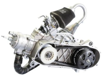 racing engine Polini Evolution P.R.E. 70cc 47,6mm for Piaggio Zip SP, Zip 2 SP with drum brakes