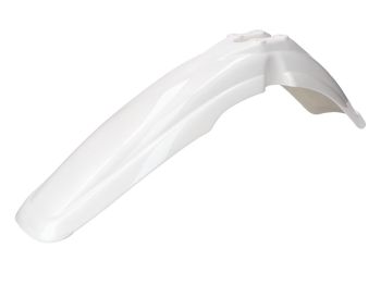 Front mudguard plastic white for Yamaha DT 50 MX, 80 MX
