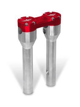 RISER STRAIGHT 8 SILVER/RED 1