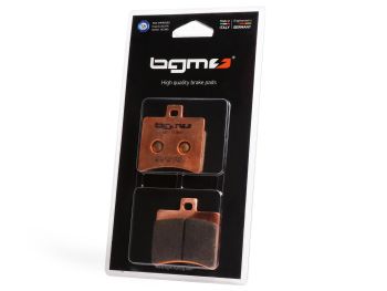 Brake pads -BGM PRO Sintersport 50.9x53.5mm- APRILIA SR 50cc 2000 (r), Atlantic (Arrecife) 125cc 2003 (r), Scarabeo 125cc 1998 (r), Scarabeo 150cc 1998 (r), Atlantic (Arrecife) 200cc 2003 (r), Scarabeo 200cc 2001 (r), Leonardo 250cc 1999 (r), Atlantic (Ar