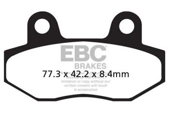 BRAKE PAD ORGANIC STREET