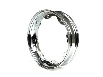 Wheel rim -BGM ORIGINAL- Lambretta LI (series 1-3), LI S, SX, TV (series 2-3) - chrome