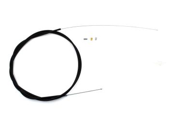 Throttle cable universal 1600mm open black for Kreidler Florett RMC K54/421, RM K54/42D, K 54/404, Zündapp GTS, KS, CS, CX, Hai, C 50, ZD, M Combinette, Flory, Hercules Prima, M, K, KX, MK, Puch Maxi, Monza, X, KTM, DKW, Rixe